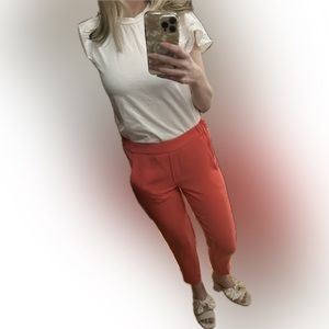 ⭐️ BUY 1 GET 2 FREE⭐️ J. Crew Orange / Coral Pull On Easy Pants Sz 0